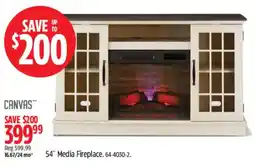 Canadian Tire Canvas 54" Media Fireplace offer