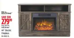 Canadian Tire Living 44" Electric Fireplace offer
