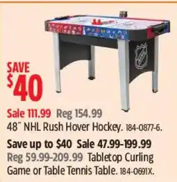 Canadian Tire Nhl rush hover hockey offer