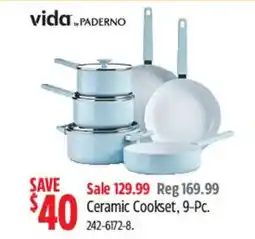 Canadian Tire Vida ceramic cookset 9-pc offer