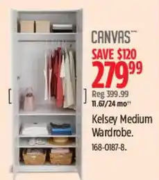 Canadian Tire Canvas kelsey medium wardrobe offer