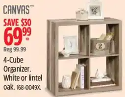 Canadian Tire Canvas 4-Cube Organizer. White or lintel oak. offer