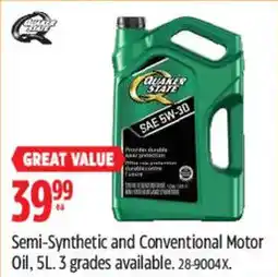 Canadian Tire Quaker State motor oil offer