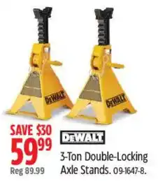 Canadian Tire DeWalt 3-Ton Double-Locking Axle Stands offer