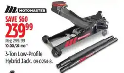 Canadian Tire Motomaster 3-Ton Low-Profile Hybrid Jack offer