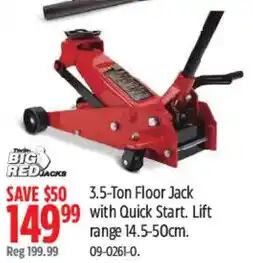 Canadian Tire Big Red Jacks 3.5-Ton Floor Jack offer