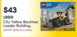 Shoppers Drug Mart lego city yellow backhoe loader building offer