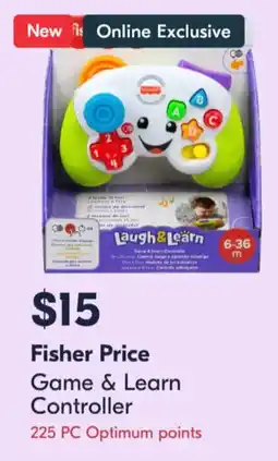 Shoppers Drug Mart Fisher Price Game & Learn Controller offer