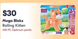 Shoppers Drug Mart Mega Bloks Rolling Kitten offer