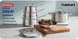 Walmart Cuisinart Advantage Pro 10-piece cookware set offer