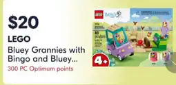 Shoppers Drug Mart lego bluey grannies with bingo and bluey offer