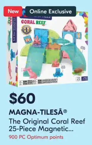 Magna-Tiles The Original Coral Reef 25-Piece Magnetic