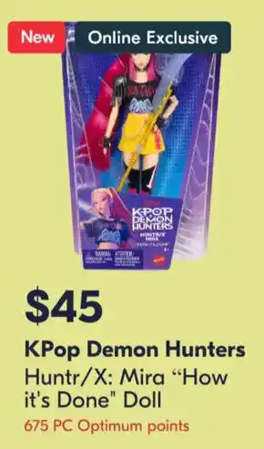 Kpop demon hunters huntr/x: mira "how it's done" doll