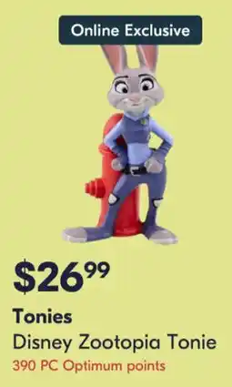Shoppers Drug Mart Tonies Disney Zootopia Tonie offer