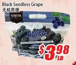 WinCo Food Mart Vista black seedless grape offer