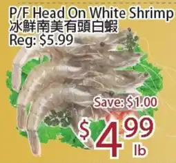 Sunny Food Mart P/f Head On White Shrimp offer