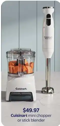 Walmart Cuisinart mini chopper or stick blender offer