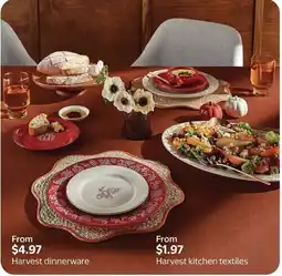 Walmart Harvest dinnerware offer
