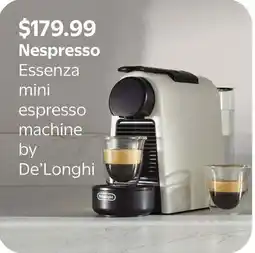 Walmart De'Longhi Nespresso Essenza mini espresso machine offer