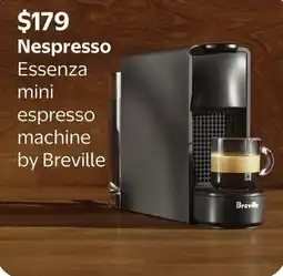 Walmart Breville Nespresso Essenza mini espresso machine offer