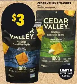 Atlantic Superstore Cedar Valley pita chips offer
