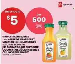 Atlantic Superstore Simply orange juice offer