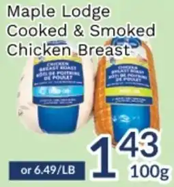 Oceans Fresh Food Market Maple Lodge Cooked & Smoked Chicken Breast offer