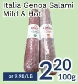 Oceans Fresh Food Market Orea Italia Genoa Salami Mild & Hot offer