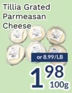 Oceans Fresh Food Market Tillia Grated Parmesan Cheese offer