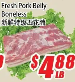WinCo Food Mart Fresh Pork Belly Boneless offer