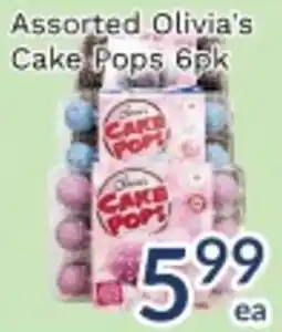 Oceans Fresh Food Market Olivia's cake pops offer