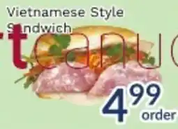 Oceans Fresh Food Market Vietnamese Style Sandwich offer