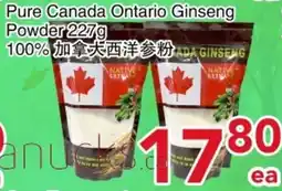 Yours Food Mart Native Ultra7 ginseng powder offer
