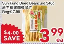 Yours Food Mart Sun Fung Dried Beancurd offer