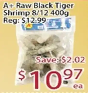 A+ Raw Black Tiger Shrimp