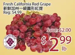 Sunny Food Mart Fresh California Red Grape offer