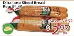 Sunny Food Mart D'italiano sliced bread offer