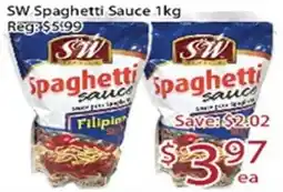 Sunny Food Mart SW Spaghetti Sauce offer