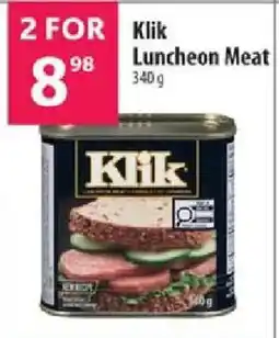 Co-op Klik Luncheon Meat offer
