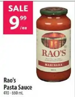 Co-op Rao's pasta sauce offer