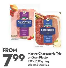 Longo's Mastro Charcuterie Trio or Gran Piatto offer