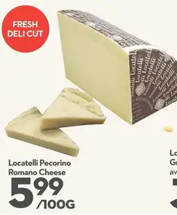 Longo's Locatelli pecorino romano cheese offer