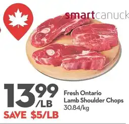 Longo's Smartcanuck Fresh Ontario Lamb Shoulder Chops offer