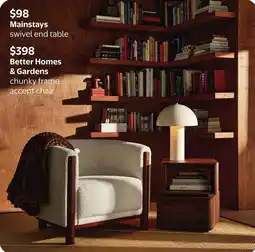 Walmart Mainstays swivel end table offer