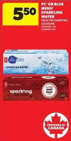 Atlantic Superstore PC sparkling water offer