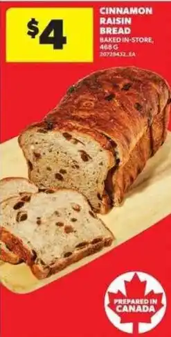 Atlantic Superstore Cinnamon raisin bread offer