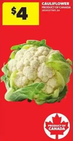 Atlantic Superstore Cauliflower offer