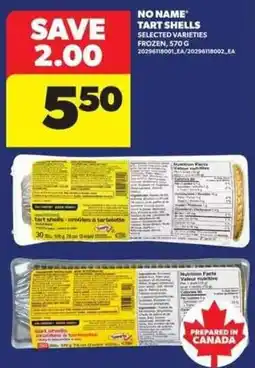 Atlantic Superstore No Name tart shells offer