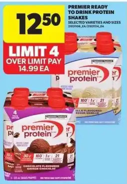 Atlantic Superstore Premier protein shakes offer