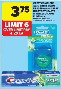 Atlantic Superstore Oral-B complete bathing floss offer